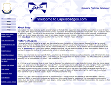 Tablet Screenshot of lapelsbadges.com